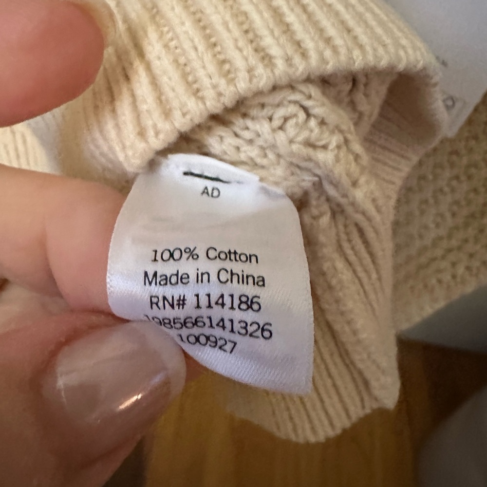 Sonoma Cream Cowl Neck Sweater - Picture 5 of 6
